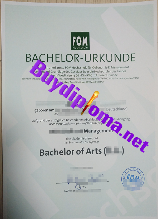 FOM degree, FOM diploma certificate, buy fake diploma of FOM