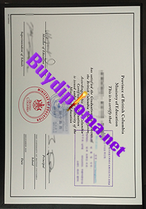 British Columbia education certificate, buy fake certificate of British Columbia education public notary certificate