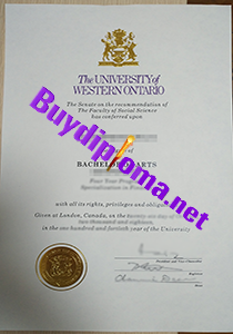 UWO degree certificate, buy fake UWO degree