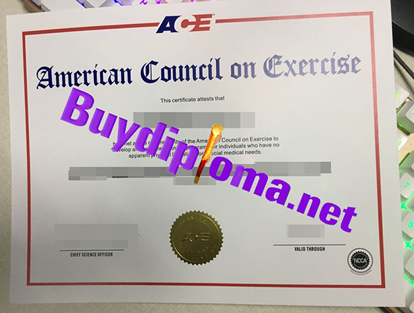 American Council On Cxercise diploma