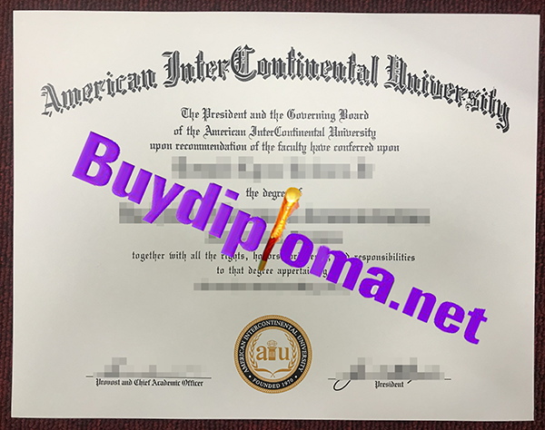 American Intercontinental University degree
