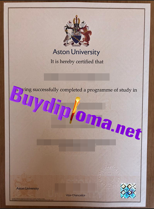 Aston University degree