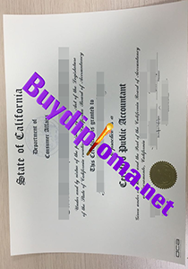 Certified Public Accountant California certificate