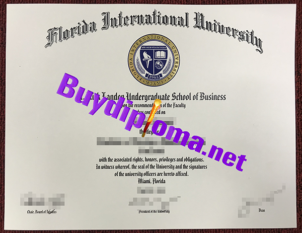 Florida International University diploma