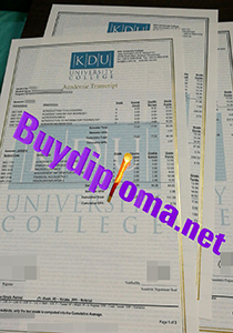 KDU College Transcript