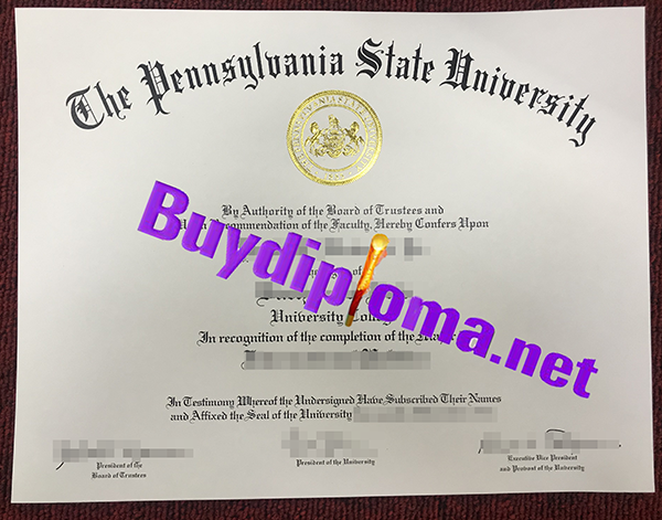 Pennsyvania State University degree