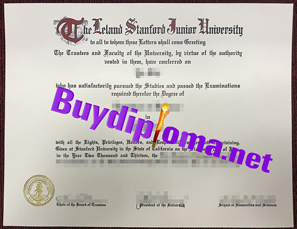 The Leland Stanford Junior University degree
