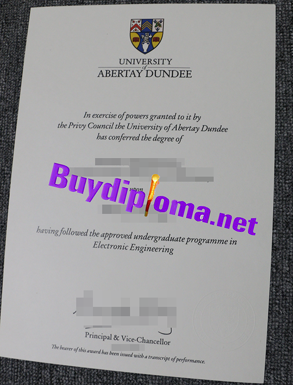 University of Abertay Dundee degree