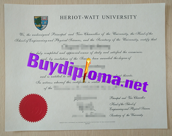 Heriot-Watt University degree