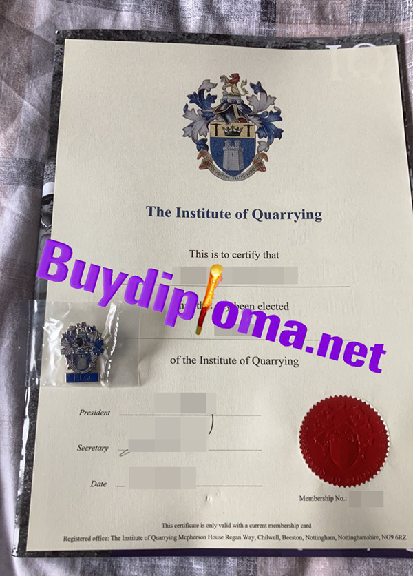 The Institute of Quarrying degree
