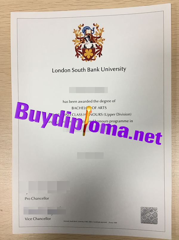 London South Bank University degree