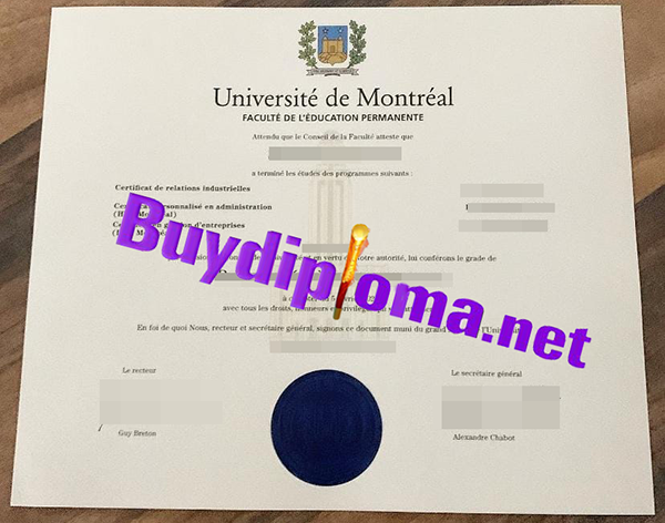 University De Montreal degree