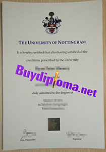 University of Nottingham degree