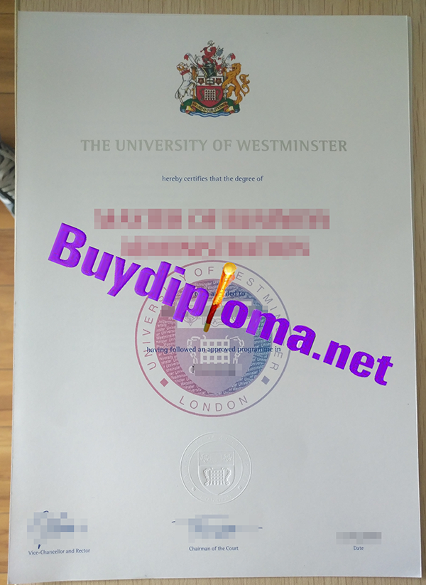 University of Westminster degree