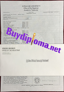 Syracuse University fake transcript, buy fake transcript of Syracuse University, Syracuse University fake transcript with envelope