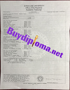 fake Sycaruse University transcript, buy fake transcript of Sycaruse University